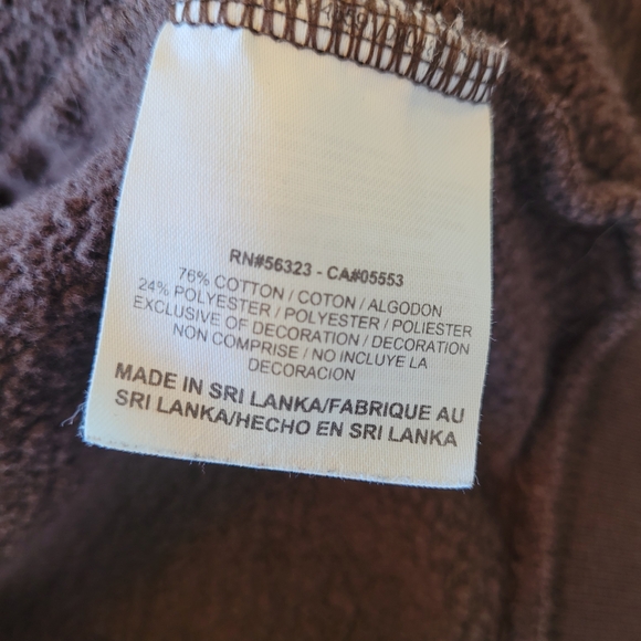 Nike Full Zip Hoodie Men's XL Vintage FA10 Logo Sweatshirt Streetwear Brown - Picture 7 of 8